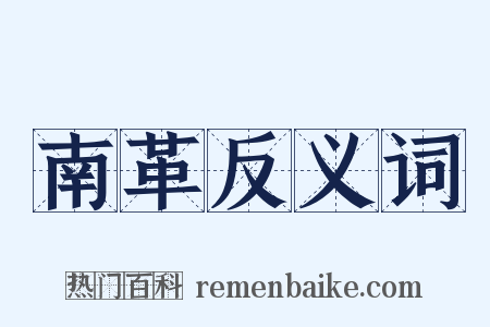 南革反义词是什么意思的图片